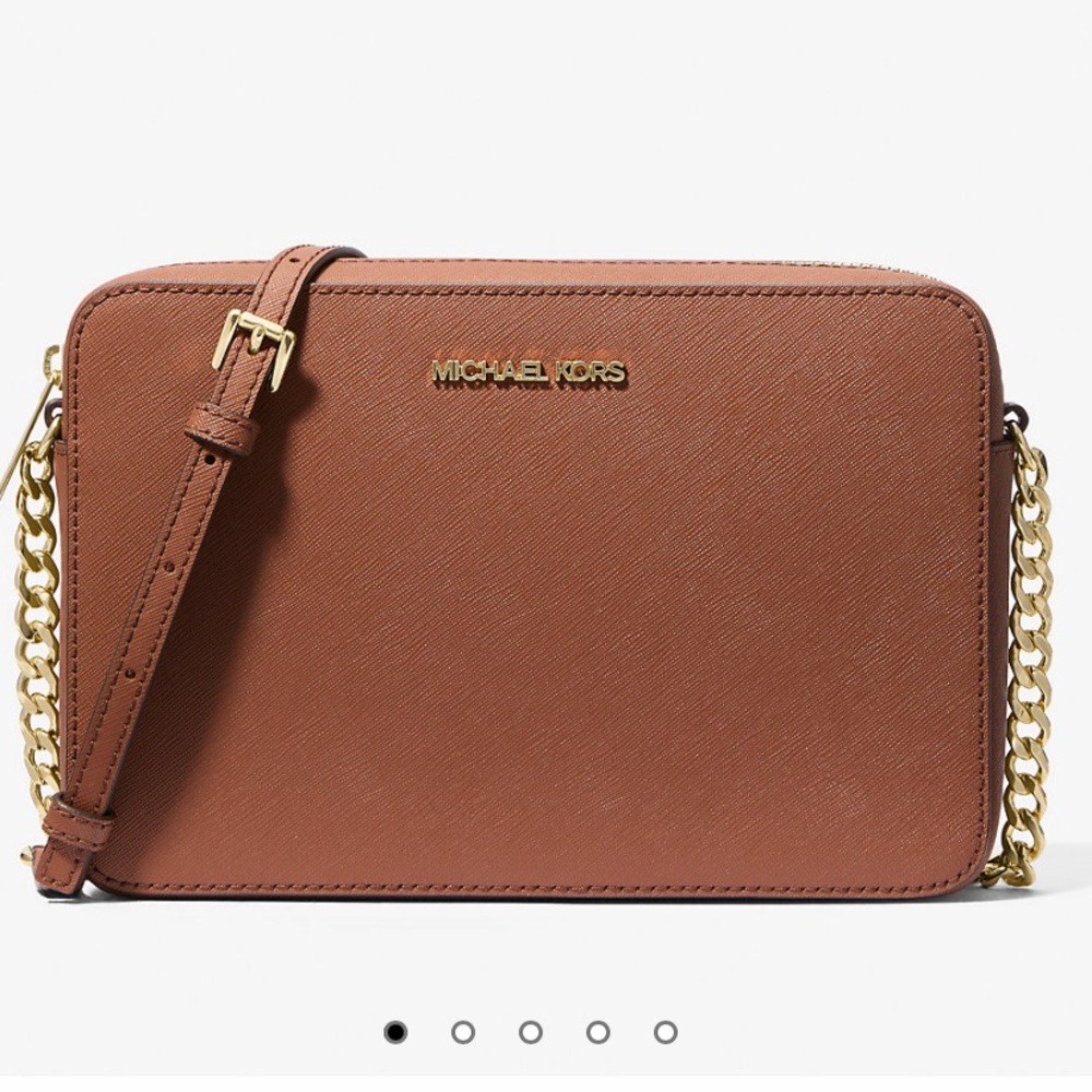 Michael Kors Jet Set Large Saffiano Leather Crossbody Bag